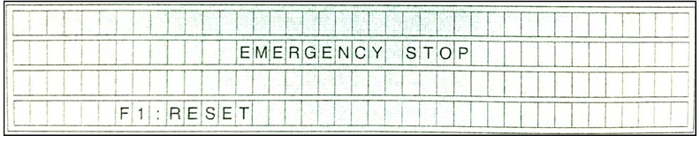 Emergrncy Stop prompt
