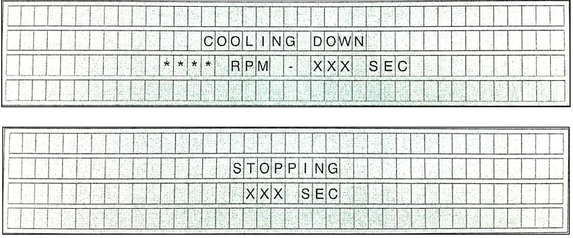 Cooling down & Stopping prompt