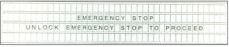 Unlock Emergrncy Stop prompt